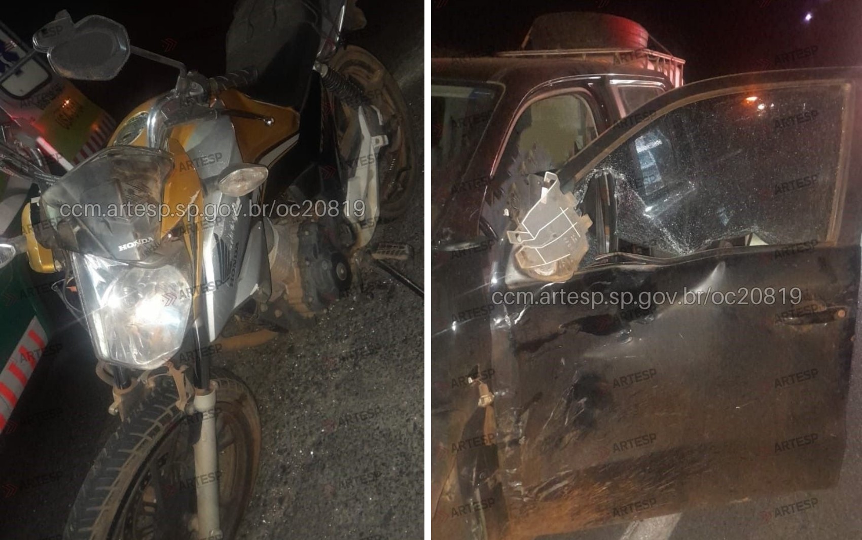 Motociclista morre após bater em caminhonete em rodovia em Taquaritinga, SP