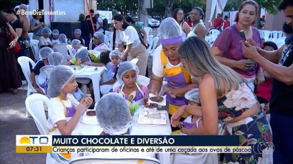 Programação de Páscoa faz a alegria das crianças no Parque Cesamar, em Palmas