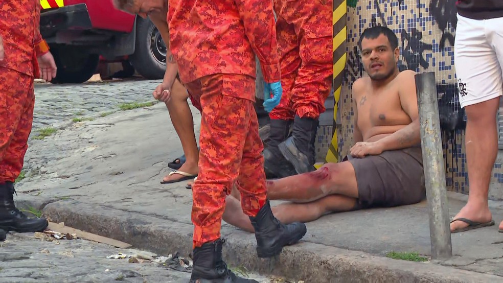 Vítima de desabamento no Catete — Foto: Reprodução/TV Globo