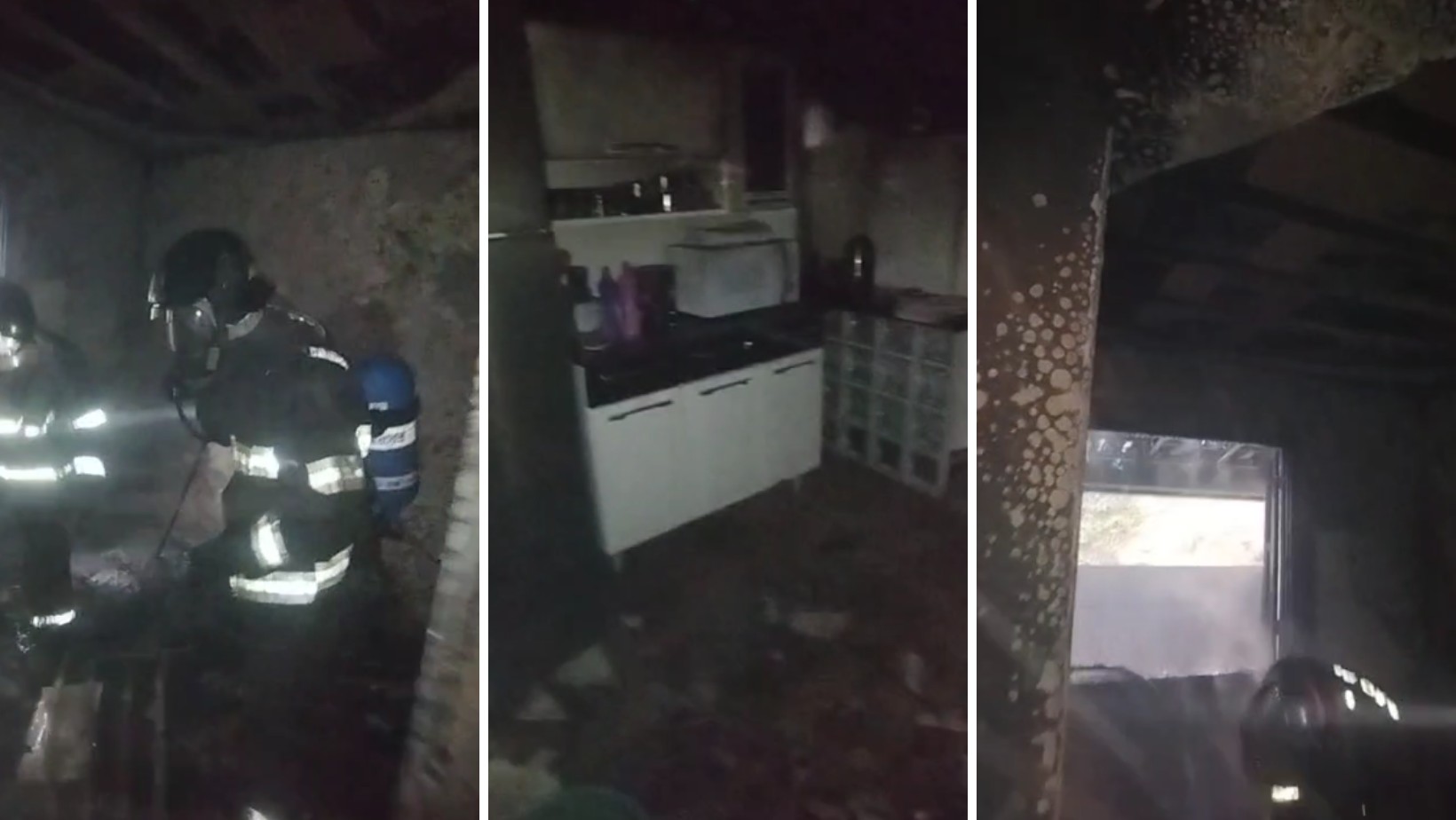 Incêndio atinge casa e mobiliza bombeiros em São Sebastião, SP