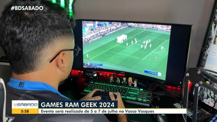 Games Ram Geek 2024 será realizado no Vasco Vasques em Manaus