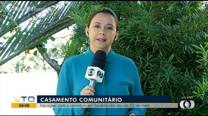 Inscrições para casamento comunitário estão abertas em Sandolândia