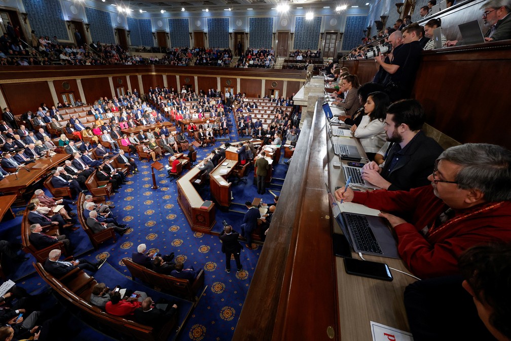 Câmara dos Deputados dos EUA em foto de 20 de outubro de 2023 — Foto: Jonathan Ernst/REUTERS