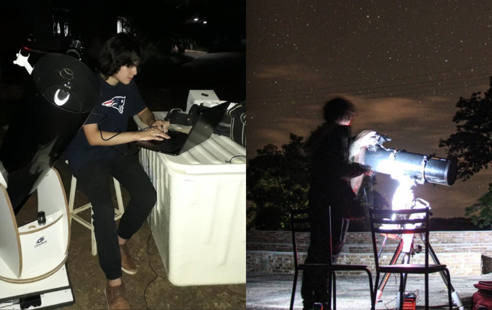 Guilherme é membro do Observatório da Unesp Bauru e compartilha suas experiências pelo perfil "for.astronomy" no Instagram — Foto: Arquivo Pessoal