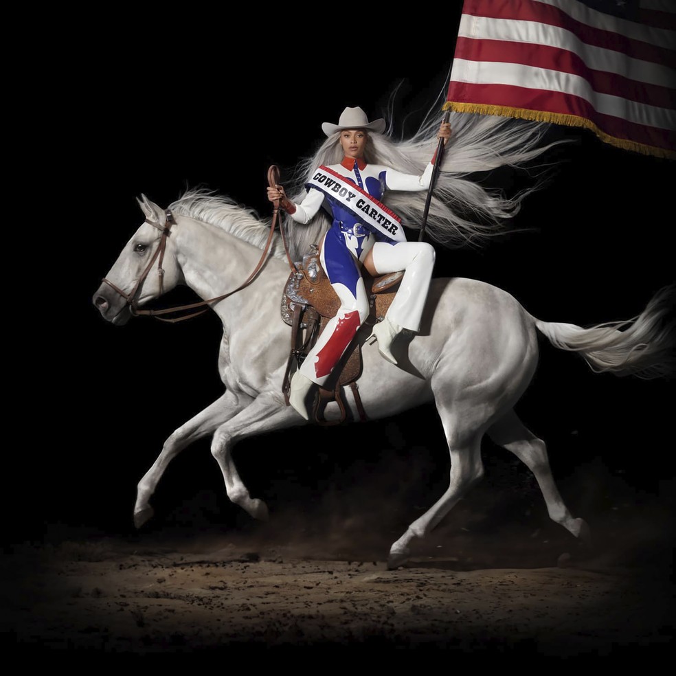 Capa divulgada pela Parkwood/Columbia/Sony de 'Act ii: Cowboy Carter', de Beyoncé — Foto: Parkwood/Columbia/Sony via AP