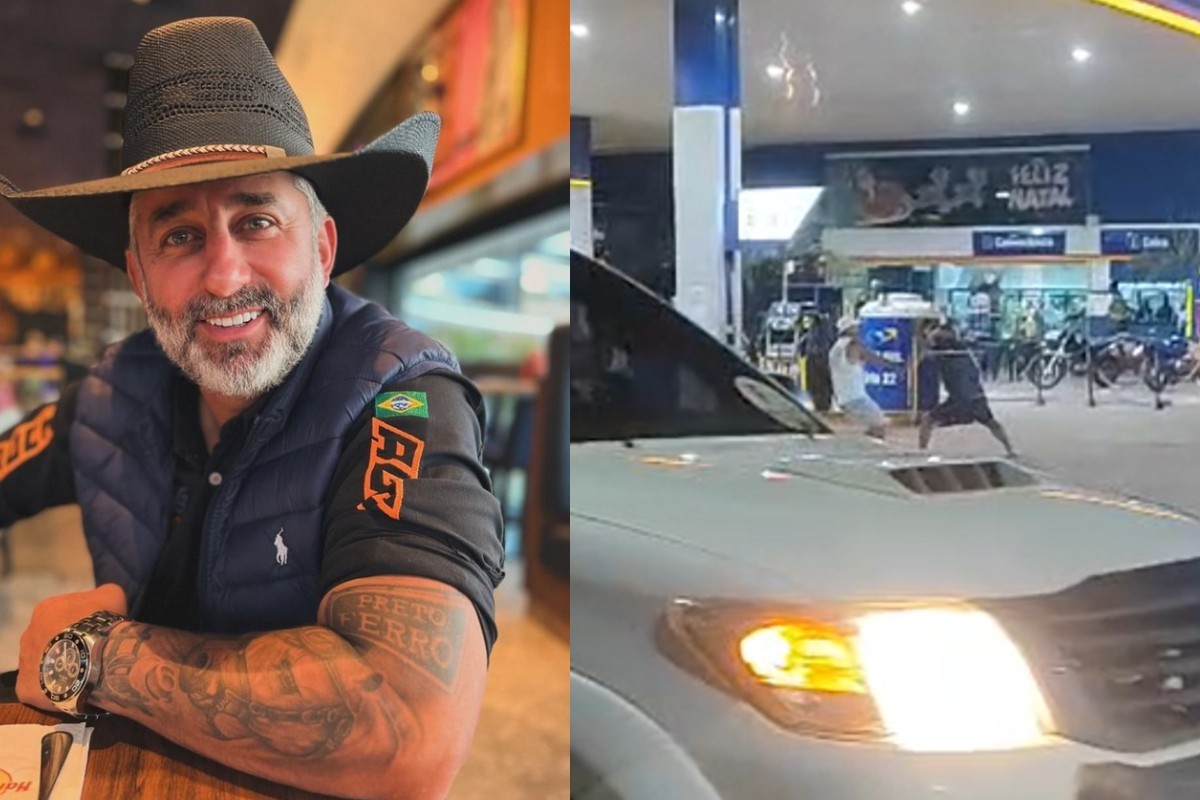 VÍDEO: prefeito de Ivinhema agride homem com barra de ferro em posto de combustíveis em MS