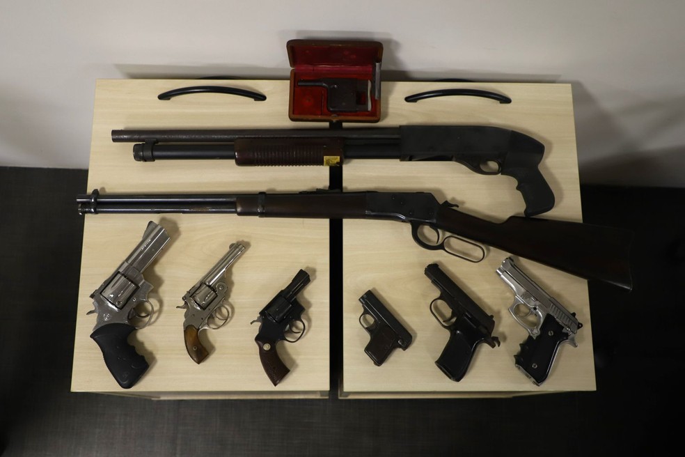 PF também apreendeu armas — Foto: Divulgação