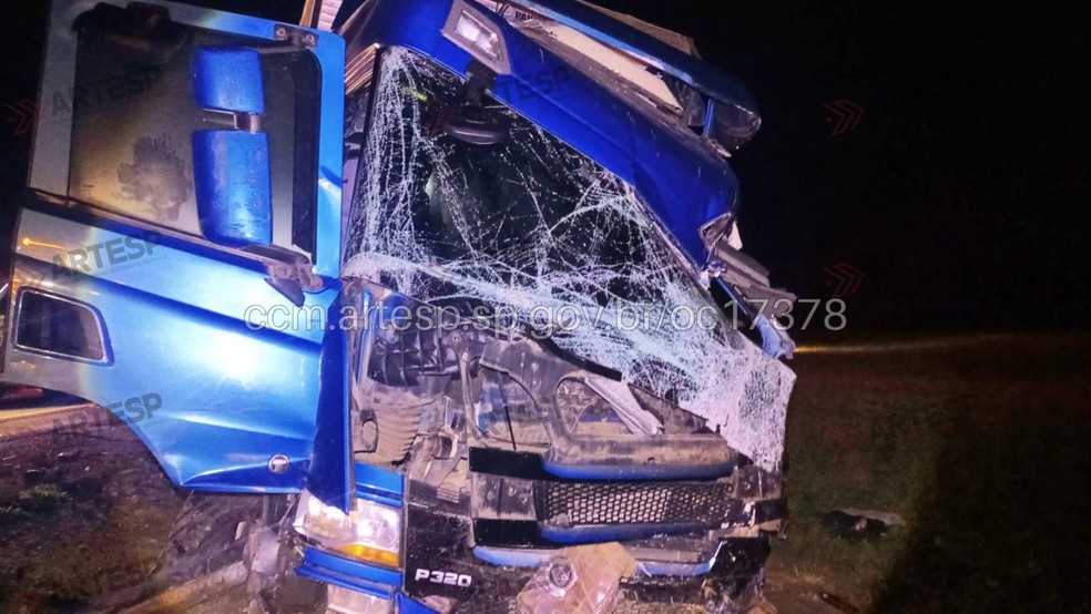 Acidente com cinco carros deixa 23 feridos em rodovia do interior de SP — Foto: Artesp/divulgação