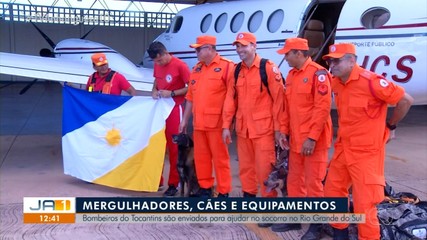 Bombeiros do Tocantins chegam ao Rio Grande do Sul para ajudar vítimas das enchentes