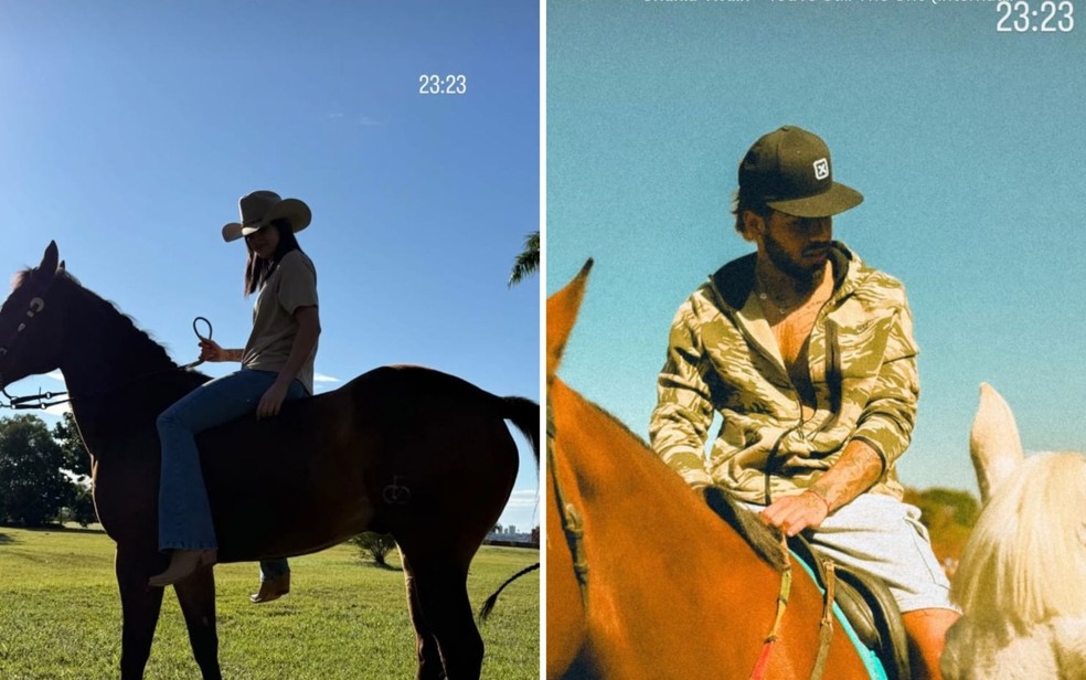 Stories publicado por Ana Castela e Zé Felipe - Imagem: Reprodução / Instagram / @anacastelacantora / @zefelipe