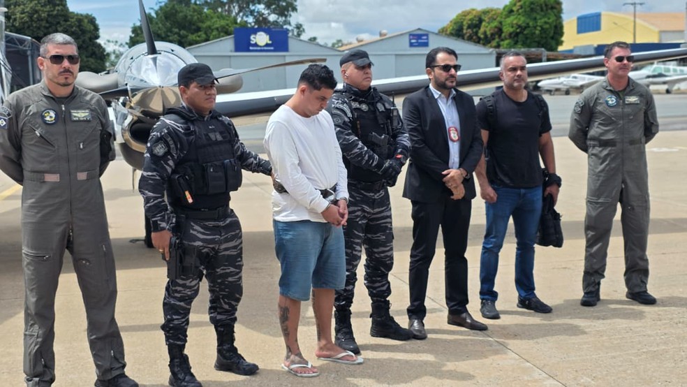 Rafael Amorim de Brito, chegou em Mato Grosso neste sábado (7) — Foto: PMMT