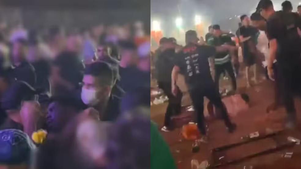 Vídeos mostram jovem sendo agredido antes de morrer em festa em Iguatu, no interior do Ceará. — Foto: Reprodução/Elionay Alves