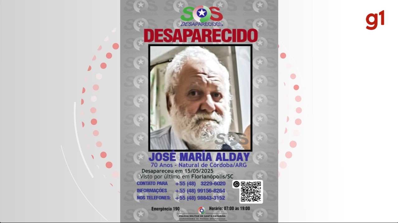 Argentino desaparece após sair da casa de amigo para passeio em praia de Florianópolis