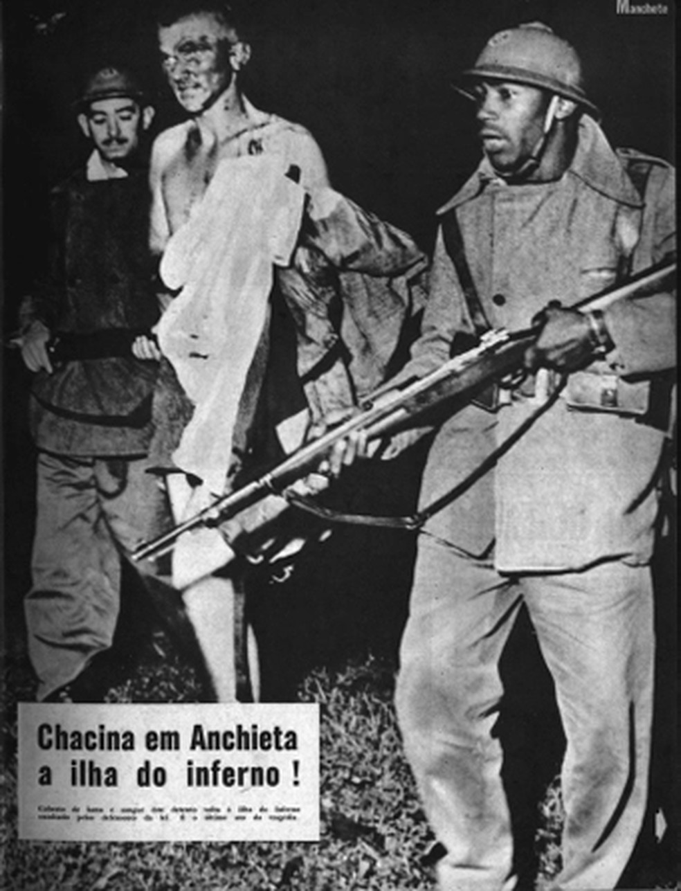 Imagem da rebelião estapada nas páginas do Estado de São Paulo  — Foto: Reprodução/ Jornal O Estado de São Paulo publicado em 1952