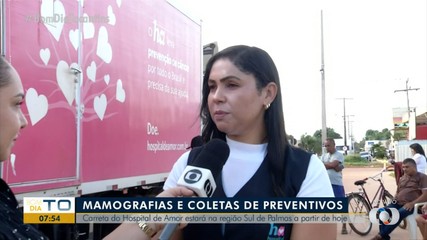 Carreta do Hospital de Amor realiza exames na região sul de Palmas