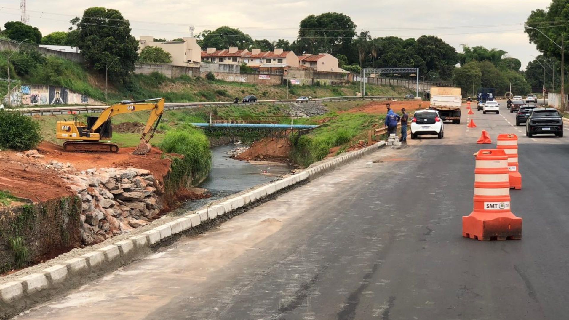 Obras na Marginal Botafogo devem ser concluídas até o final da semana, diz prefeitura; veja mudanças