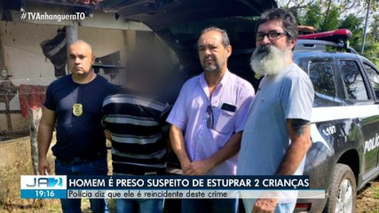 Homem é preso por suspeita de estuprar duas crianças