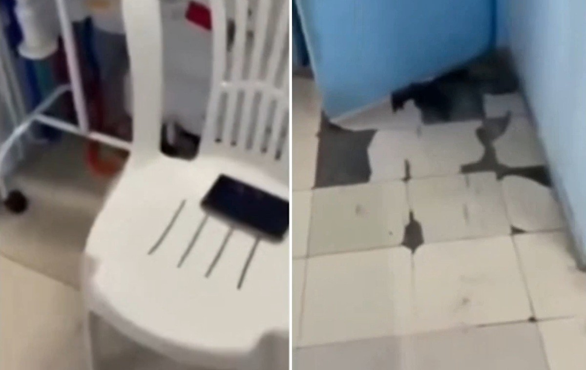 Pacientes denunciam uso de frasco de coleta para oferecer água e falta de estrutura para acompanhantes no Hospital Raul Sertã