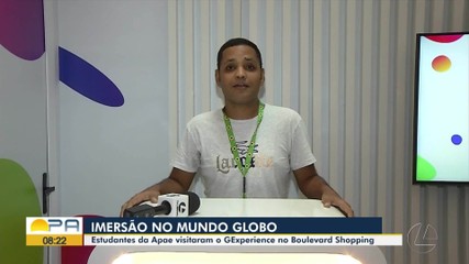 Estudantes da Apae visitam o Gexperience no Shopping Boulevard, em Belém