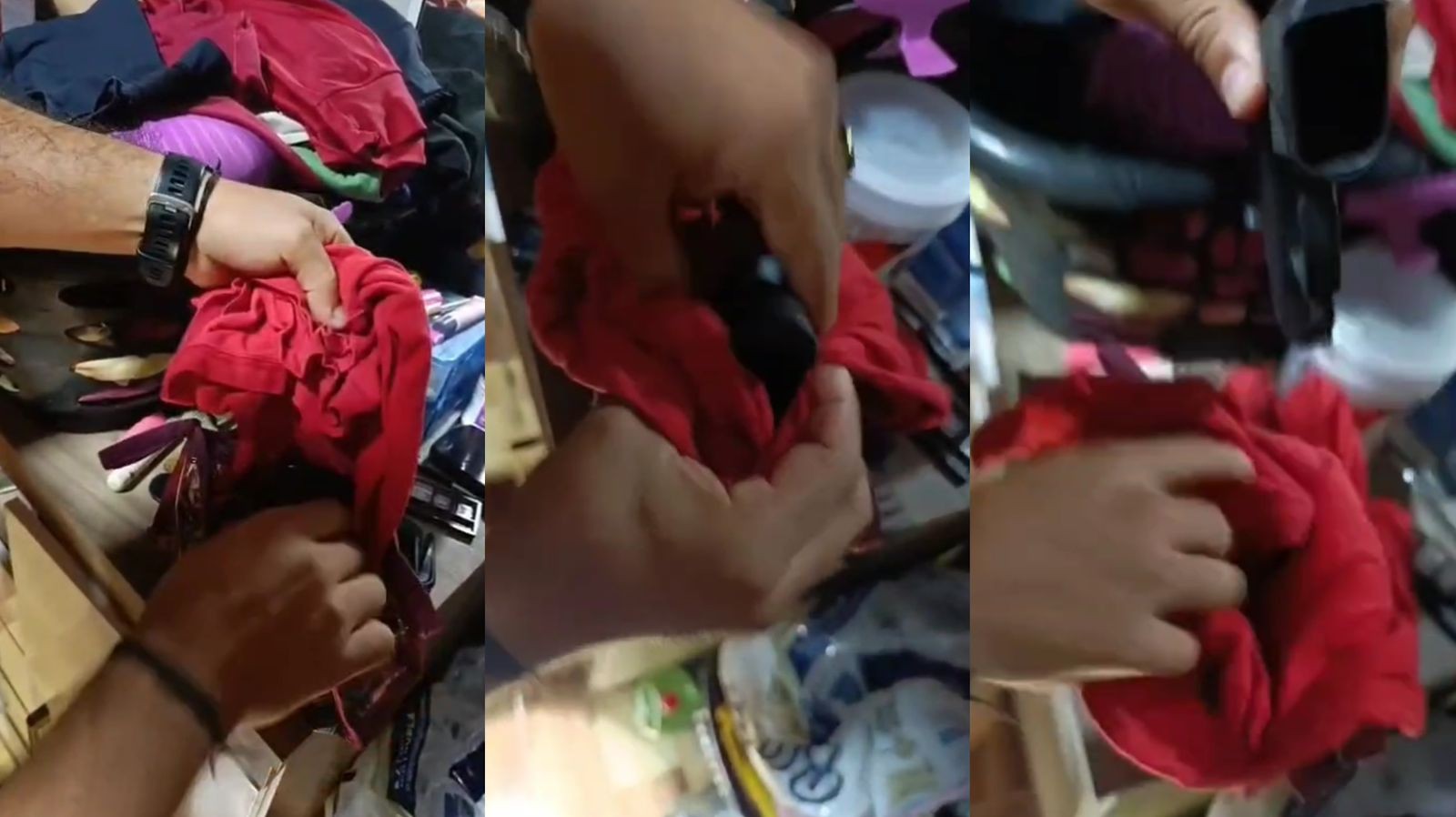 Arma de suspeito de traficar drogas em Macapá é achada escondida em bolsa; VÍDEO  