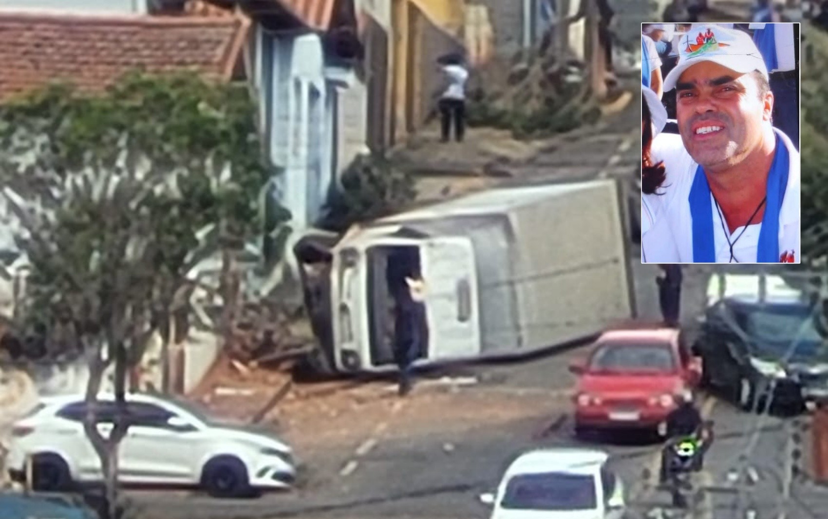 Motorista morre após cabine abrir e ser ejetado para fora de caminhão em Elói Mendes, MG