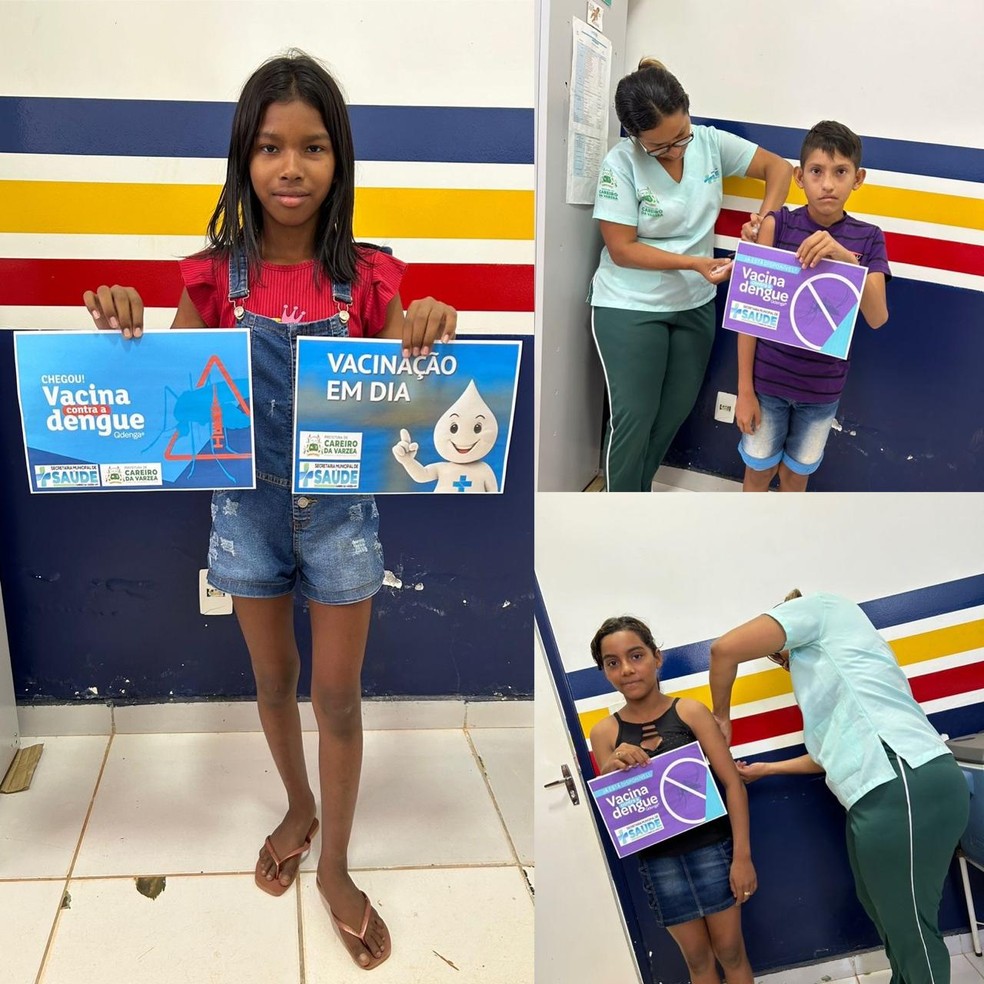 Vacinação contra dengue em Careiro da Várzea — Foto: Divulgação