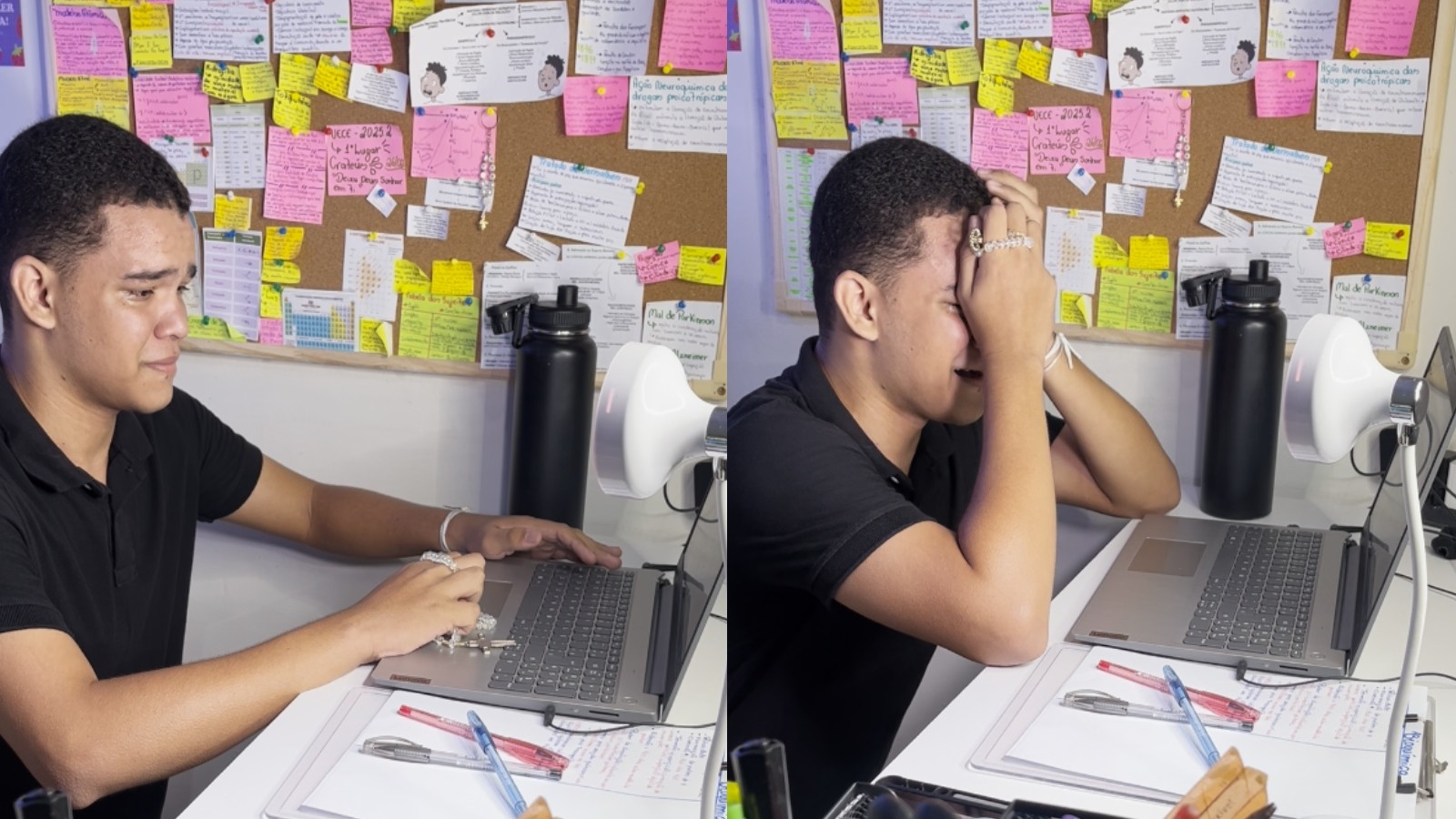 Filho de pedreiro e aposentada, jovem do Cariri é aprovado em Medicina e emociona com vídeo