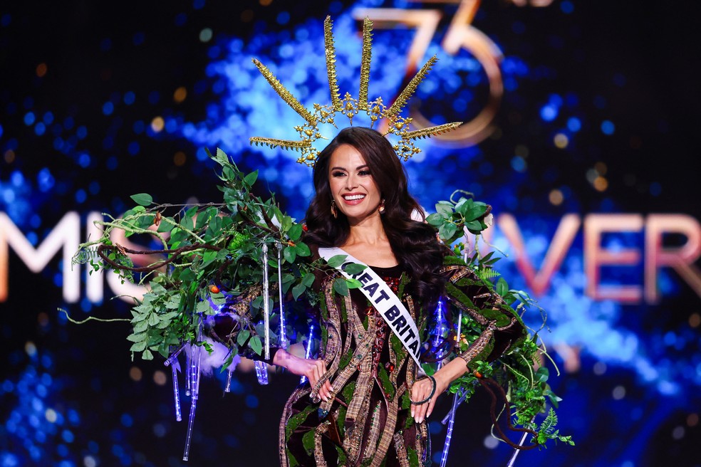 A modelo Christina Dela Cruz Chalk, candidata da Grã-Bretanha ao Miss Universo 2024 — Foto: Raquel Cunha/Reuters