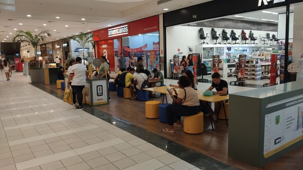 Ponto de troca no Shopping Paralela fica localizado pr&oacute;ximo da Kalunga, piso L1 &mdash; Foto: Divulga&ccedil;&atilde;o