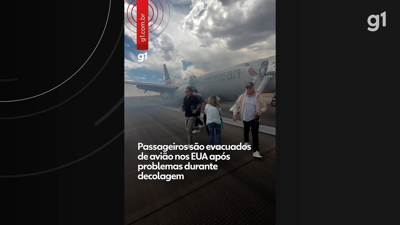 Passageiros são evacuados de avião nos EUA após problemas na decolagem