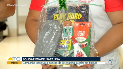 Campanha solidária arrecada kits de material escolar em Palmas