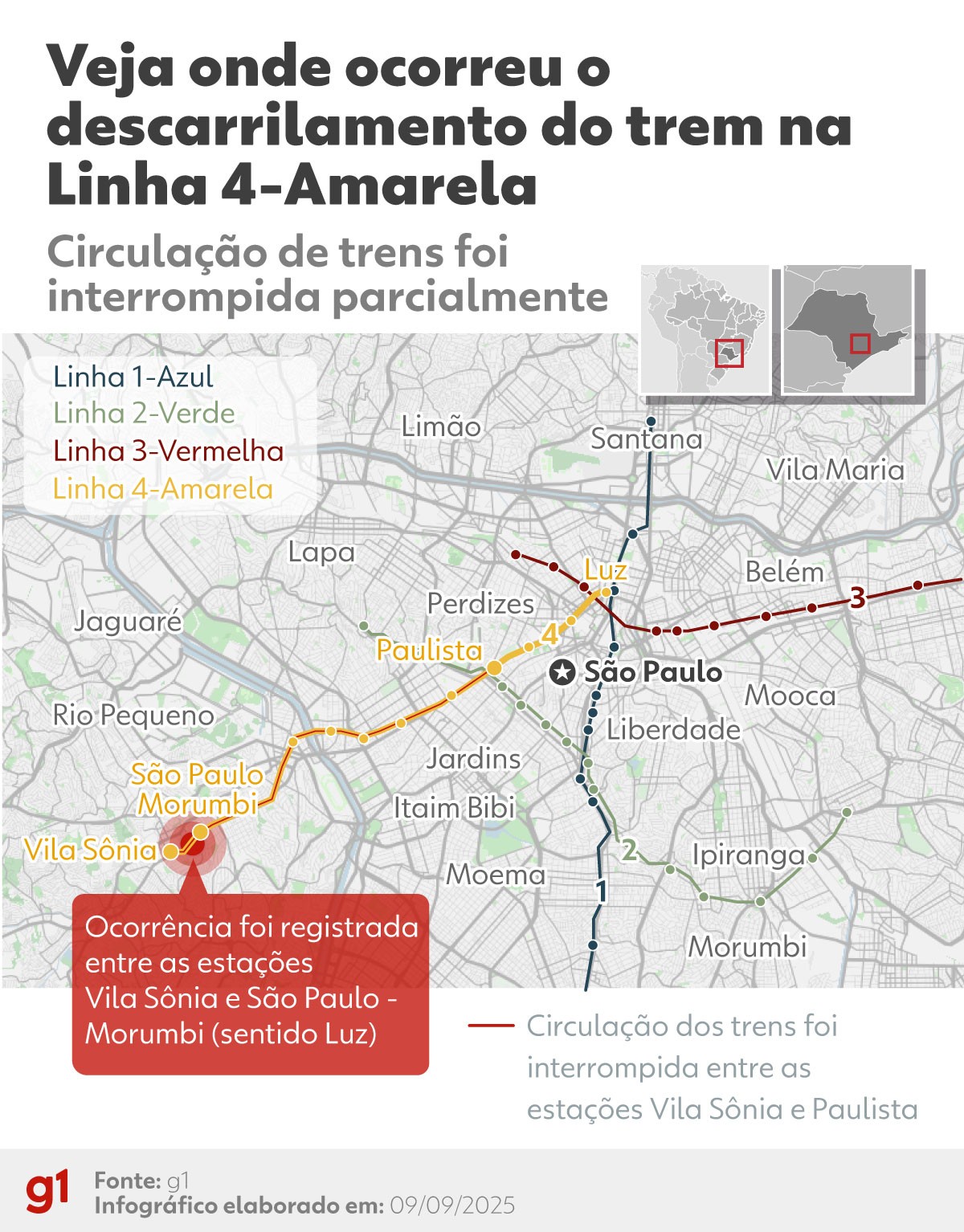 VÍDEO: passageiros registram desespero após descarrilamento de trem da Linha 4-Amarela em SP