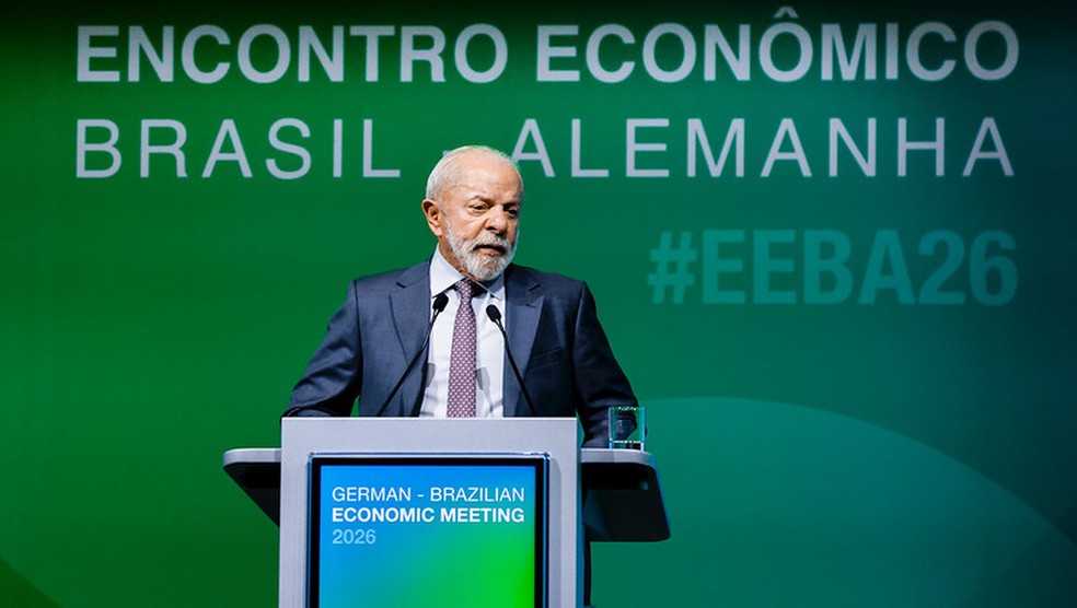 Lula em agenda na Alemanha. — Foto: Ricardo Stuckert/ Presidência da República