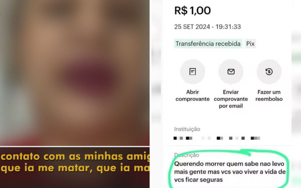 Professor preso por ameaçar e perseguir ex-aluna mandou mensagens para mãe da vítima - Goiás — Foto: Reprodução/TV Anhanguera