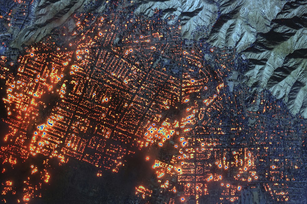 Imagem Maxar Technologies via AP