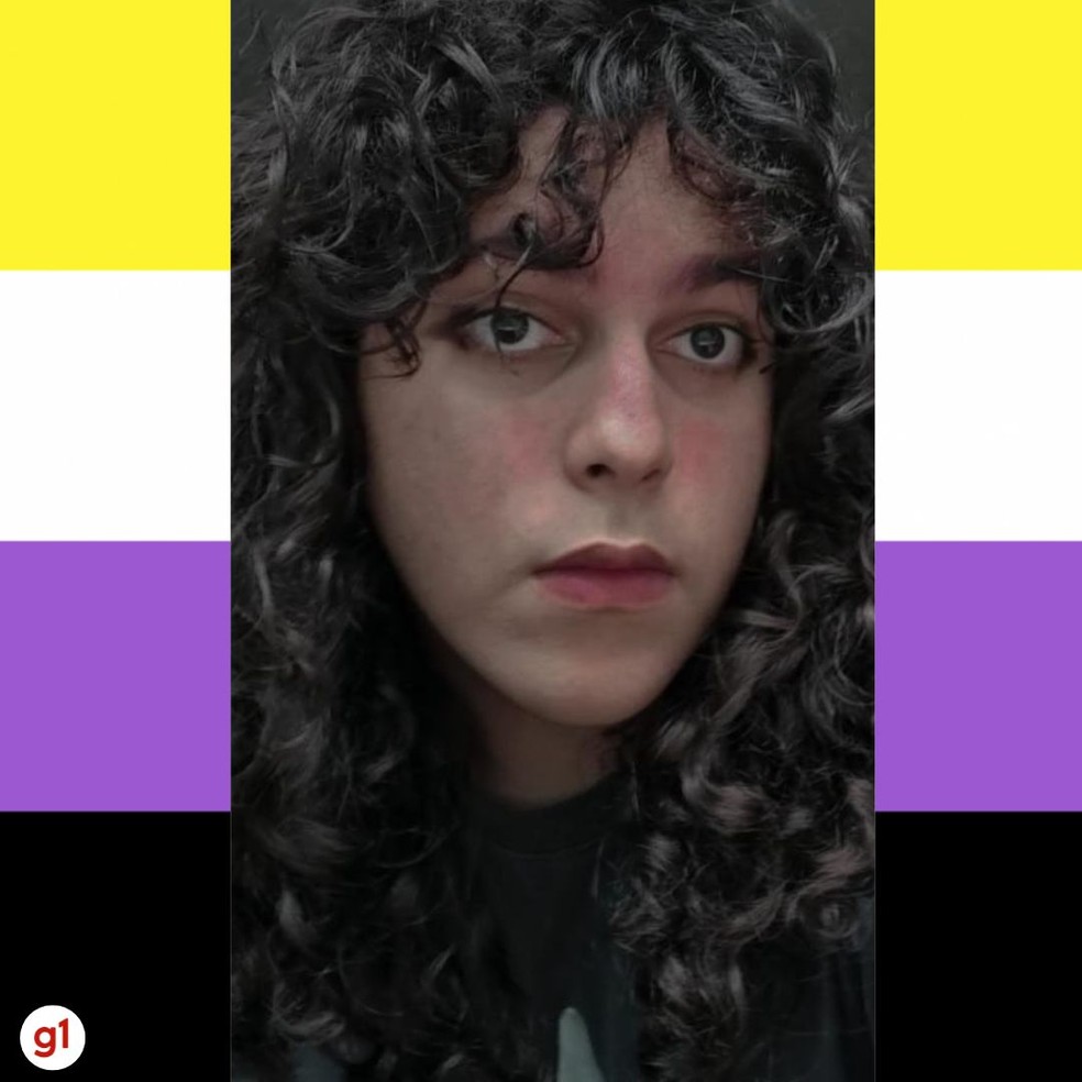 Nico Castelo Branco, não binárie e estudante de artes visuais em Brasília — Foto: Foto: Arquivo Pessoal