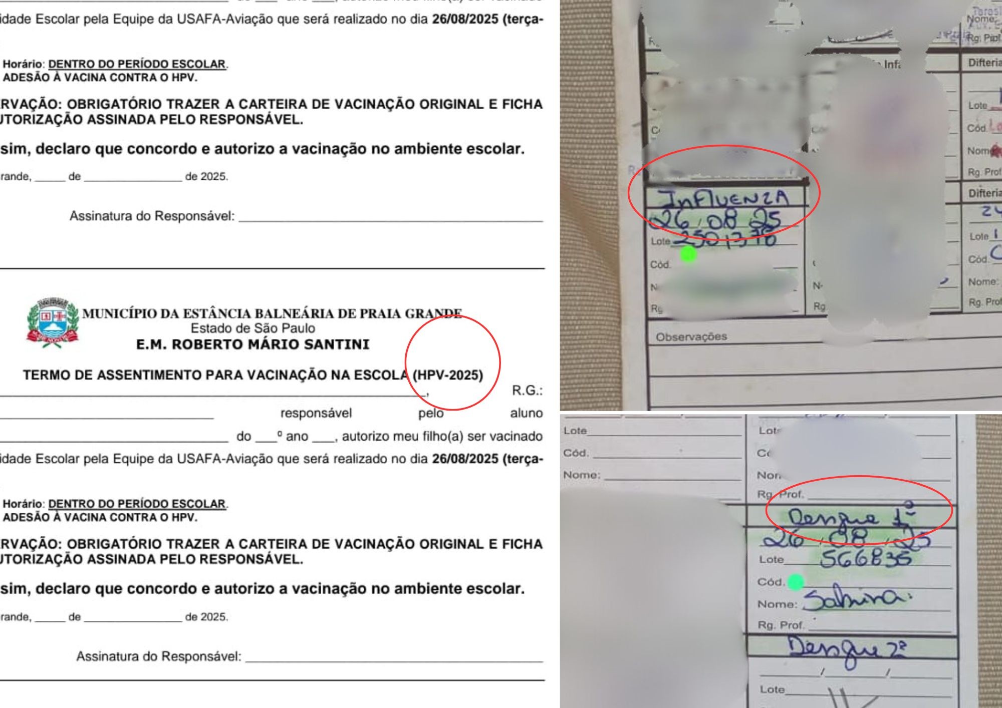 Mães acusam escola municipal de aplicar vacinas em estudantes sem autorização; entenda  