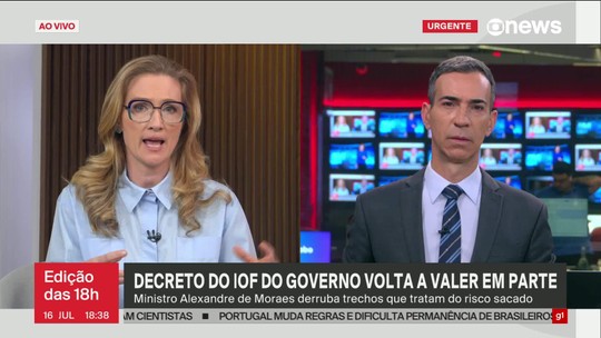 Oposição se queixa de decisão de Moraes que retoma parte do decreto que aumenta alíquotas do IOF - 