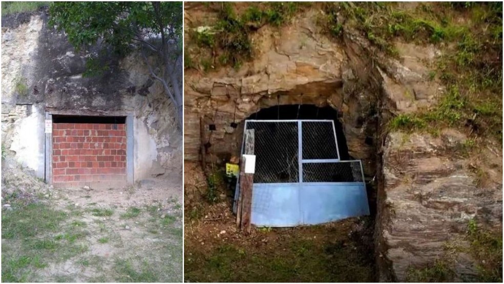 Galerias que já haviam sido abertas na jazida de urânio e fosfato de Itataia — Foto: Relatório da Missão Santa Quitéria-CE/CNDH/Reprodução