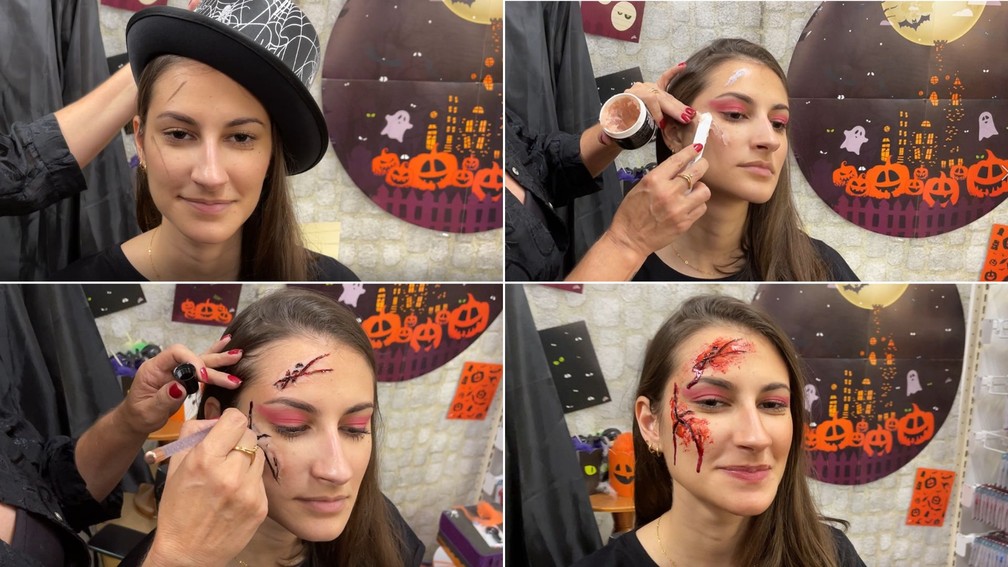 Halloween: aprenda a fazer maquiagem de machucado falso e terceiro