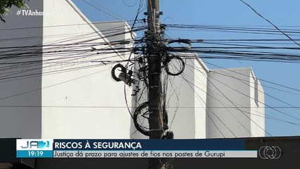 Justiça determina que fios em postes de Gurupi sejam ajustados