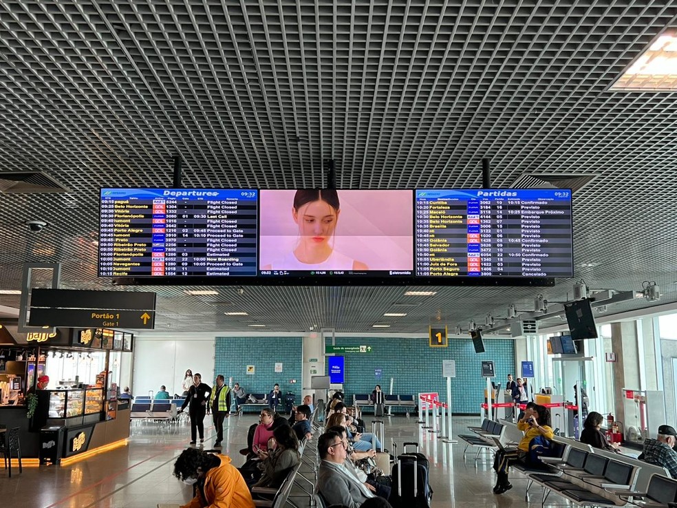 Aeroporto de Salvador nesta terça-feira (15) — Foto: Arquivo Pessoal