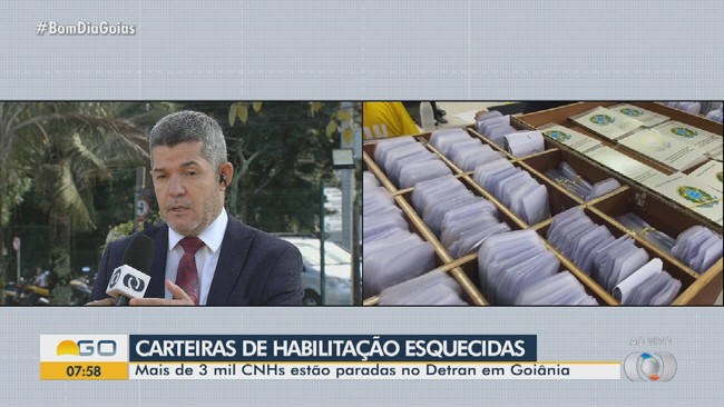Mais de 3 mil CNHs esto paradas no Detran, em Goinia