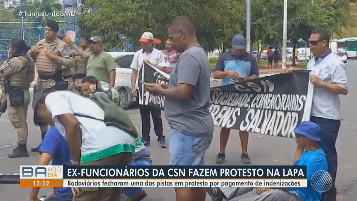 Salvador: Rodoviários da CSN realizam protesto nesta manhã