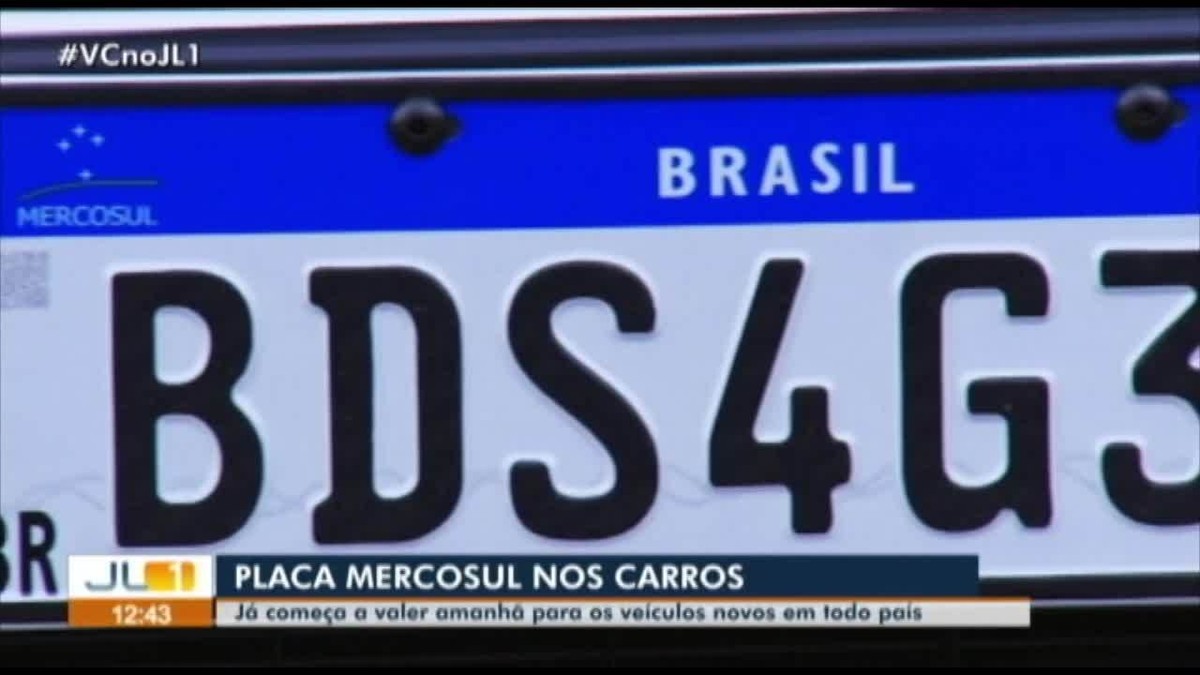 Placa Mercosul Entra Em Vigor Para Novos Veículos A Partir Desta Sexta ...