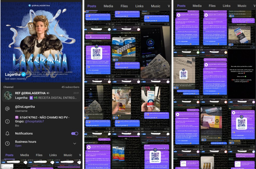 Telegram se torna 'plataforma oficial' de venda de atestados e receitas falsas. — Foto: g1