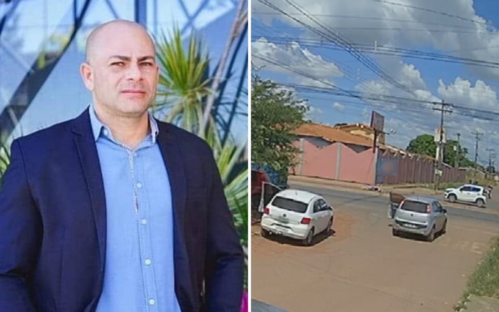 Advogado é morto a tiros em Luziânia, Goiás — Foto: Reprodução/Redes Sociais e TV Anhanguera