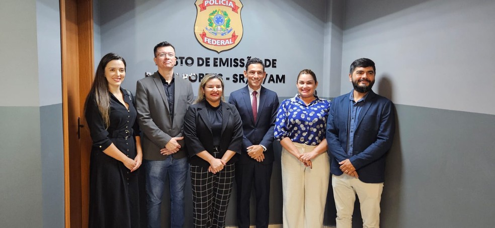 Inauguração do novo Posto de Emissão de Passaporte no Parque 10 Mall — Foto: Sabrina Rocha/g1 AM