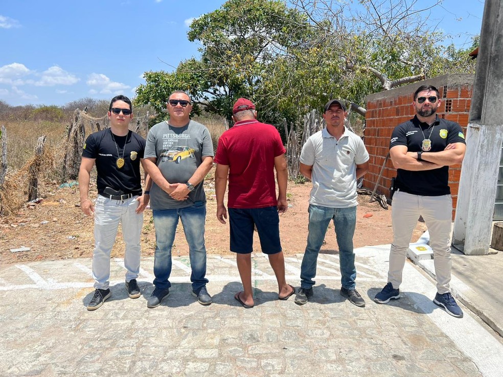 Suspeitos de matar o padrasto em Goiás são presos 25 anos após o crime — Foto: Divulgação /PC-PI