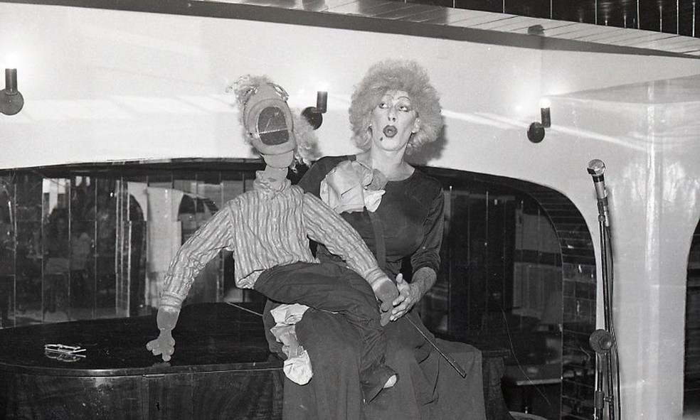 Foto da personagem Raimundinha, interpretada por Paulo Diógenes, em 1991 — Foto: Arquivo pessoal